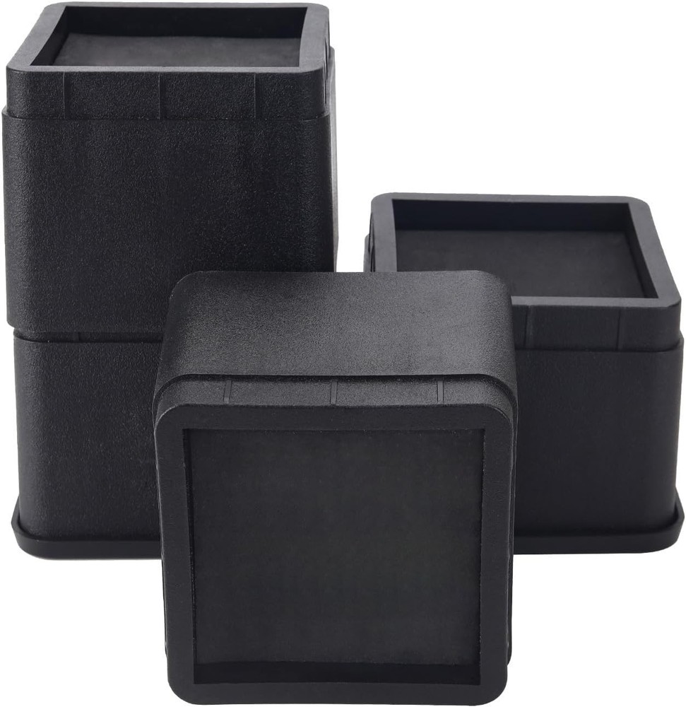 Heavy Duty Adjustable Bed Risers 3 or 6 Inch - Elevate & Store with Confidence