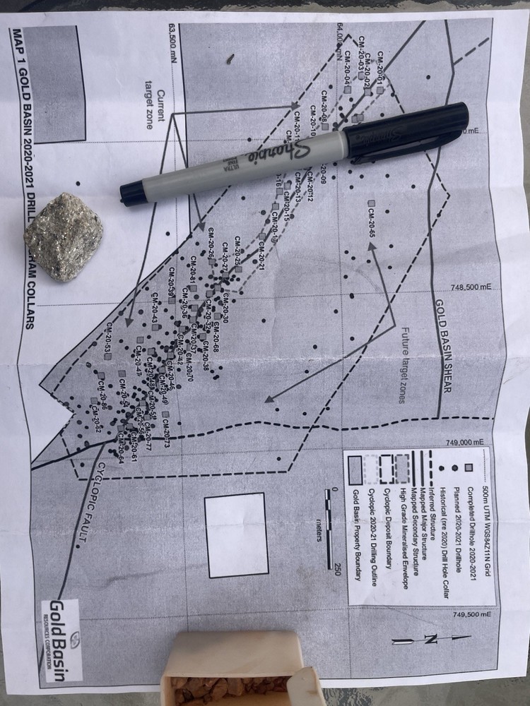 NEW ITEM 2oz DRILLING CHIP SAMPLES FROM GOLD BASIN PROJECT 2020-2021