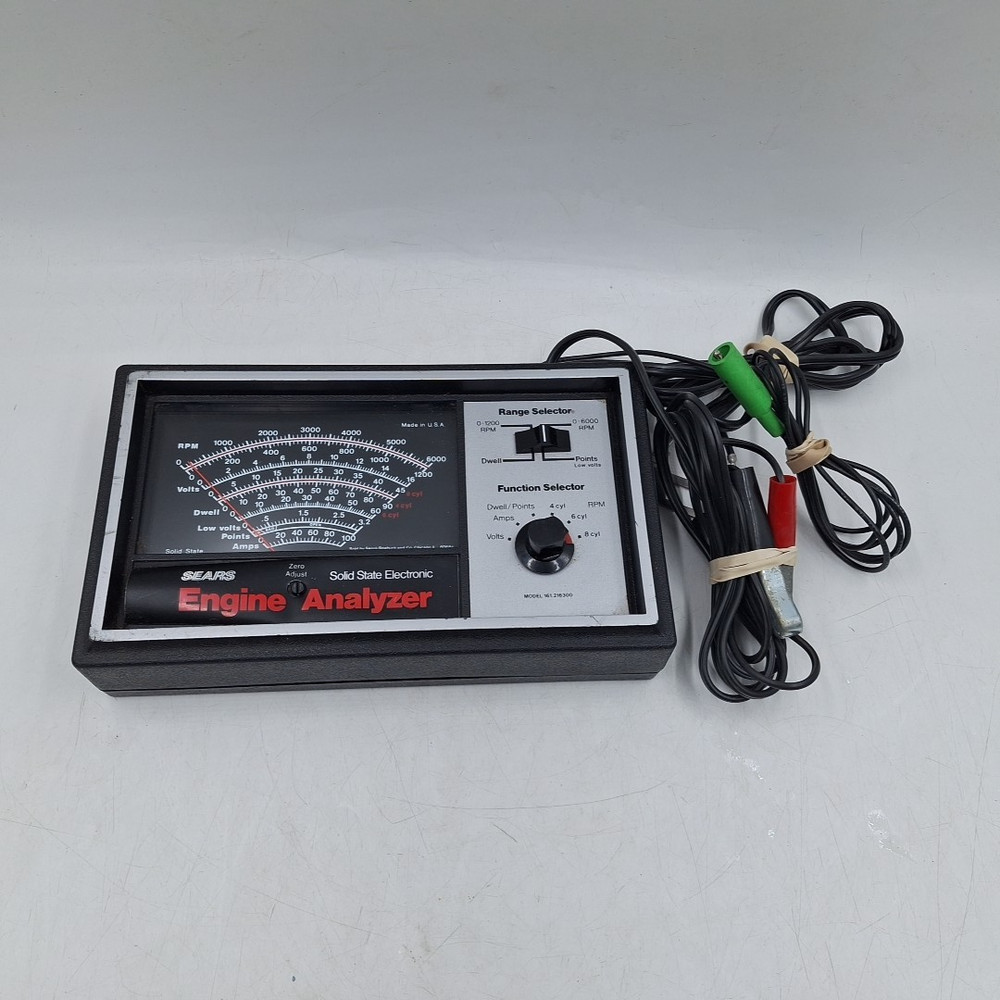 Vintage Sears Solid State Electronic Car Engine Analyzer Model 161.216300 UNTEST