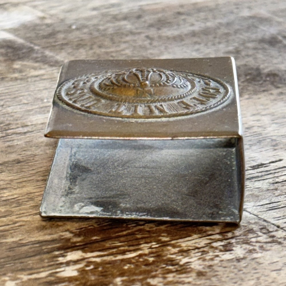 WW1 GERMAN GOTT MIT UNS Brass Match Box Holder