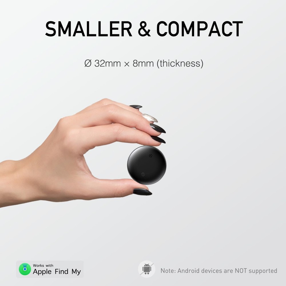 Air Tracker Tags-4 Pack | Smart Tracker Work with Apple Find My App(iOS Only)...