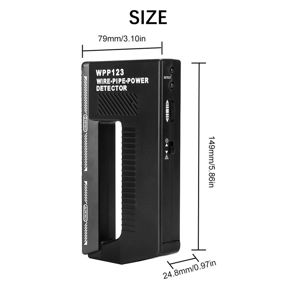 WPP123 Wire Pipe Wall Scanner Handheld Metal Detector Multi-Functional Tool