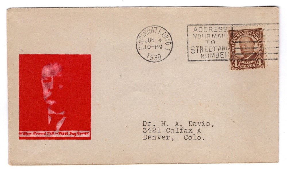 #685 William H. Taft 1930 First Day Cover - Unlisted