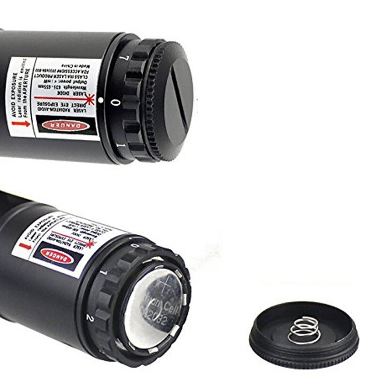 Red laser collimator includes removable 2" adapter for reflector telescope 1.25"