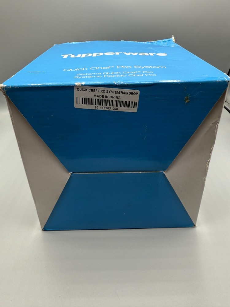 TUPPERWARE Quick Chef Pro System Blue Manual FOOD PROCESSOR Chopper