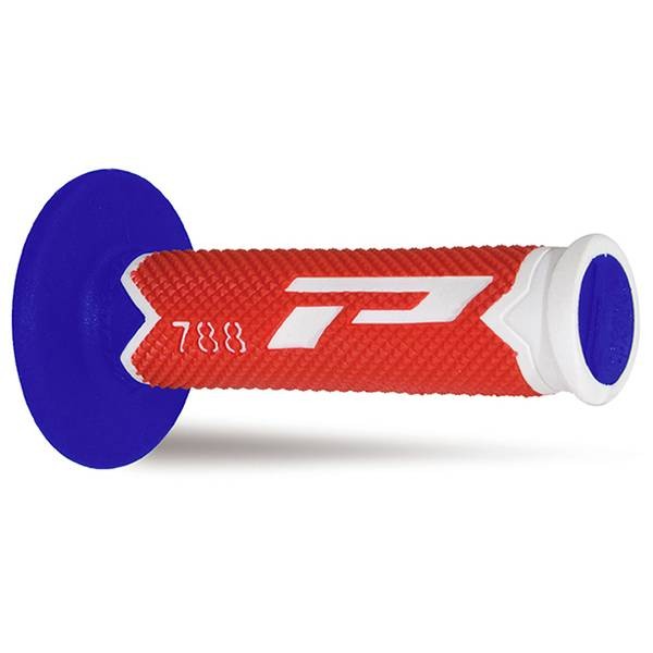 Progrip 788 Triple Density Knobs White/Blue/Red