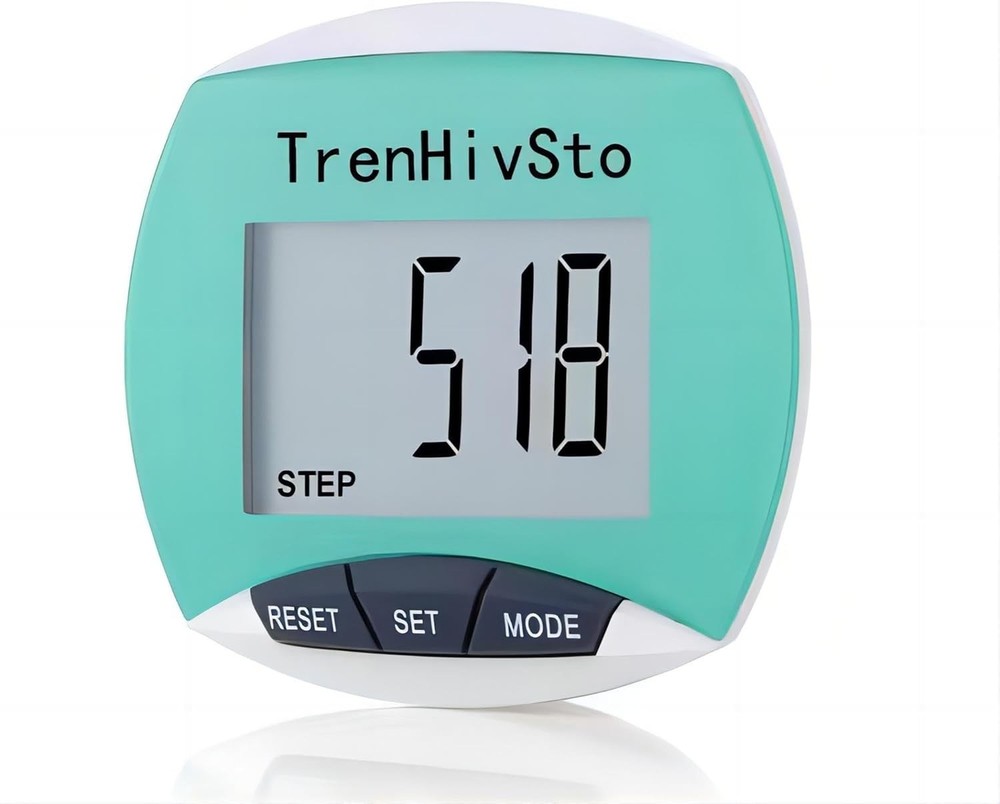 Lightweight Pedometer with 12- Battery Life - Step Tracker for All Ages