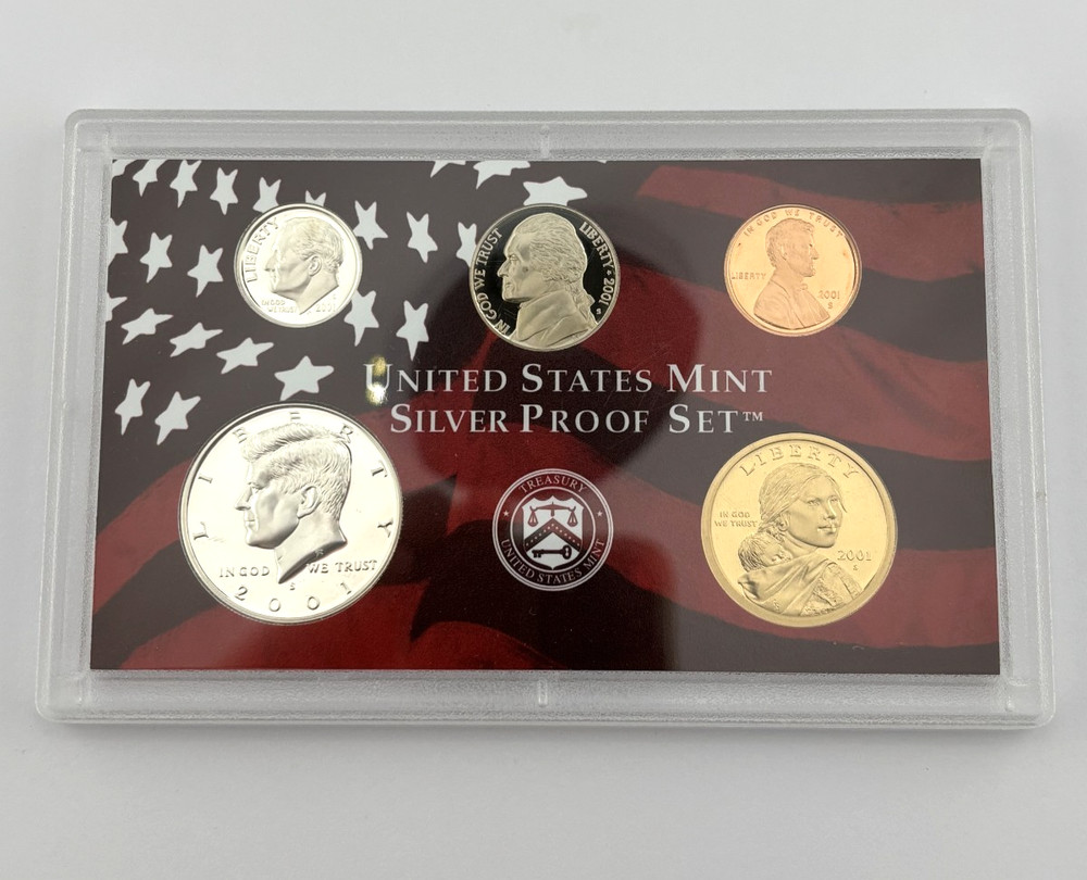 2001 50 State Quarters US Mint Silver Proof Set