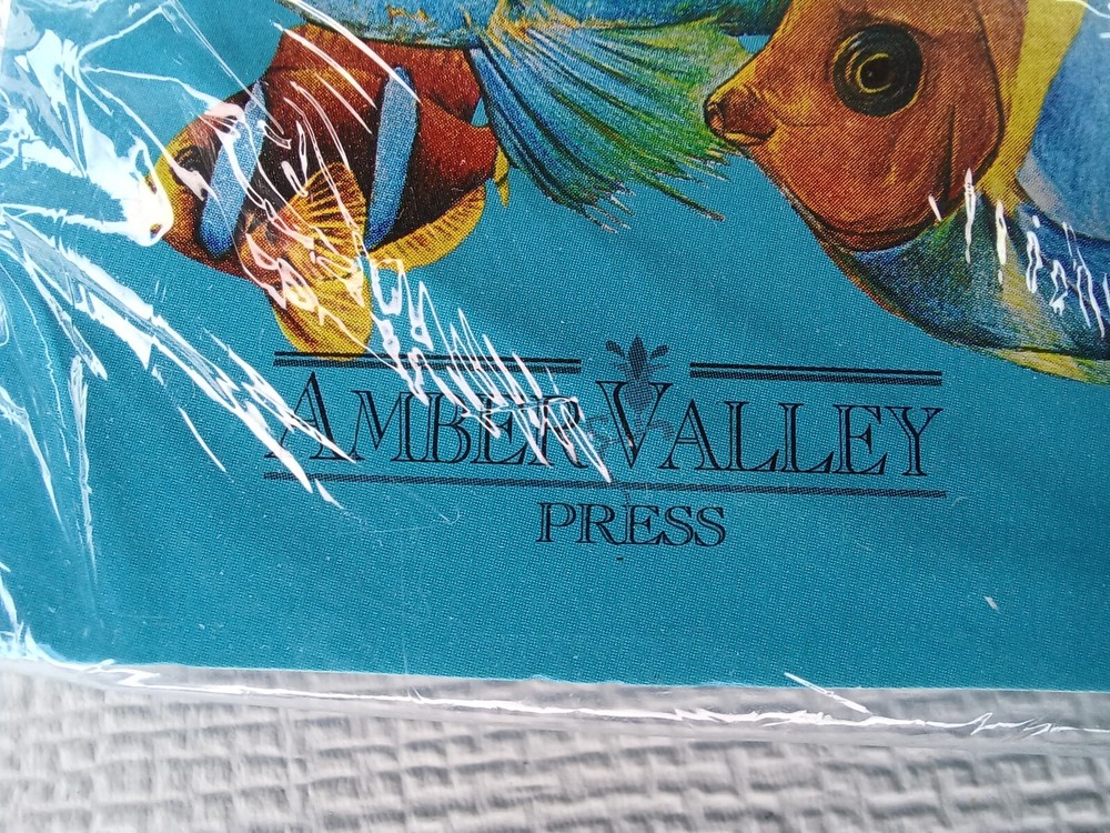 Amber Valley Press Notepad Fish Paper Note Folder 10" x 6"