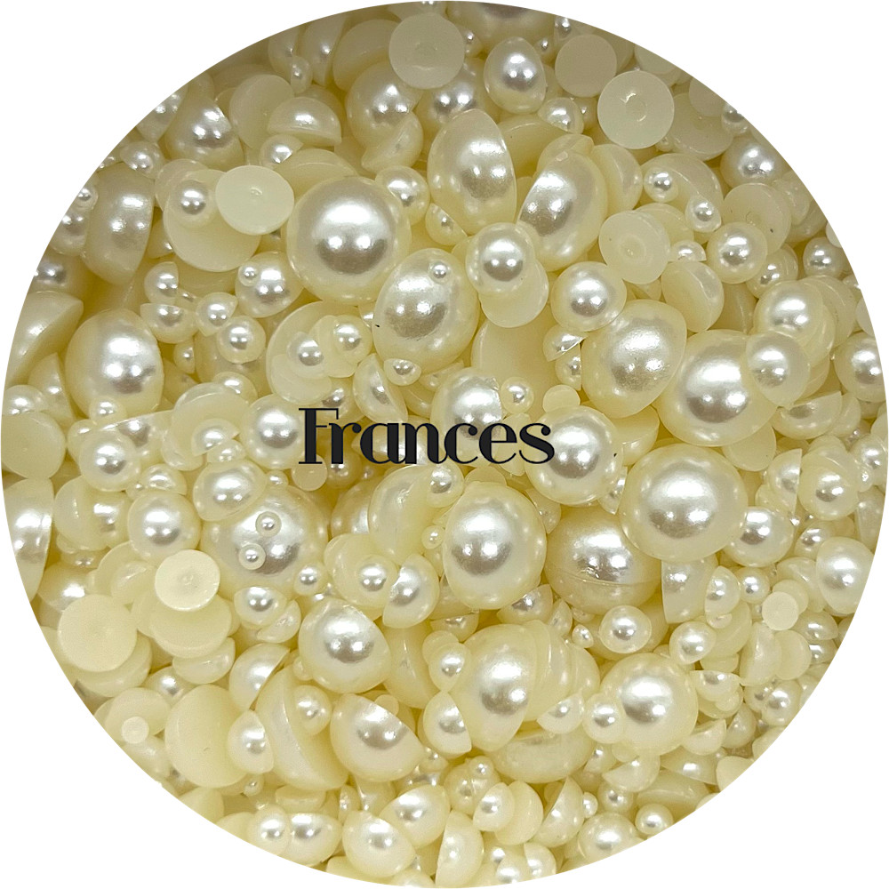 Flat Back Non-Hot Fix Pearls - Ivory