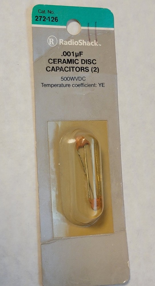Radio Shack 272-126 Ceramic Disc Capacitors (2)