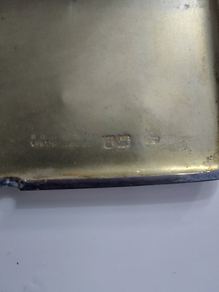 Antique Solid Silver English Cigarette Case 1823 Heavy 165,52gr Hallmarks