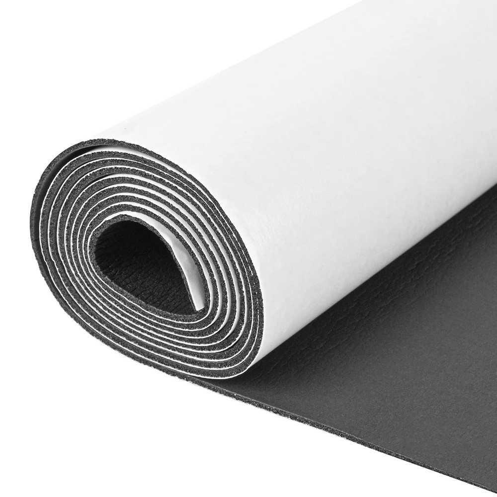 Self Adhesive Neoprene Rubber Sheet 12x60" Black
