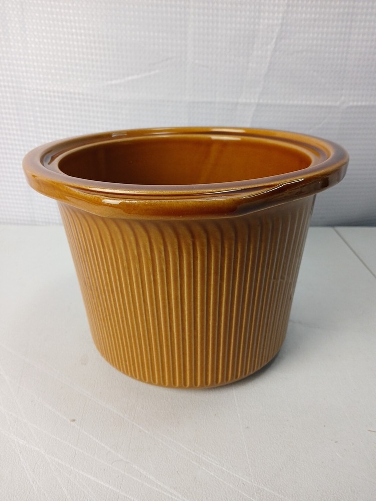 Rival D-256-762 Crockpot Slow Cooker Replacement Part Brown Insert ONLY