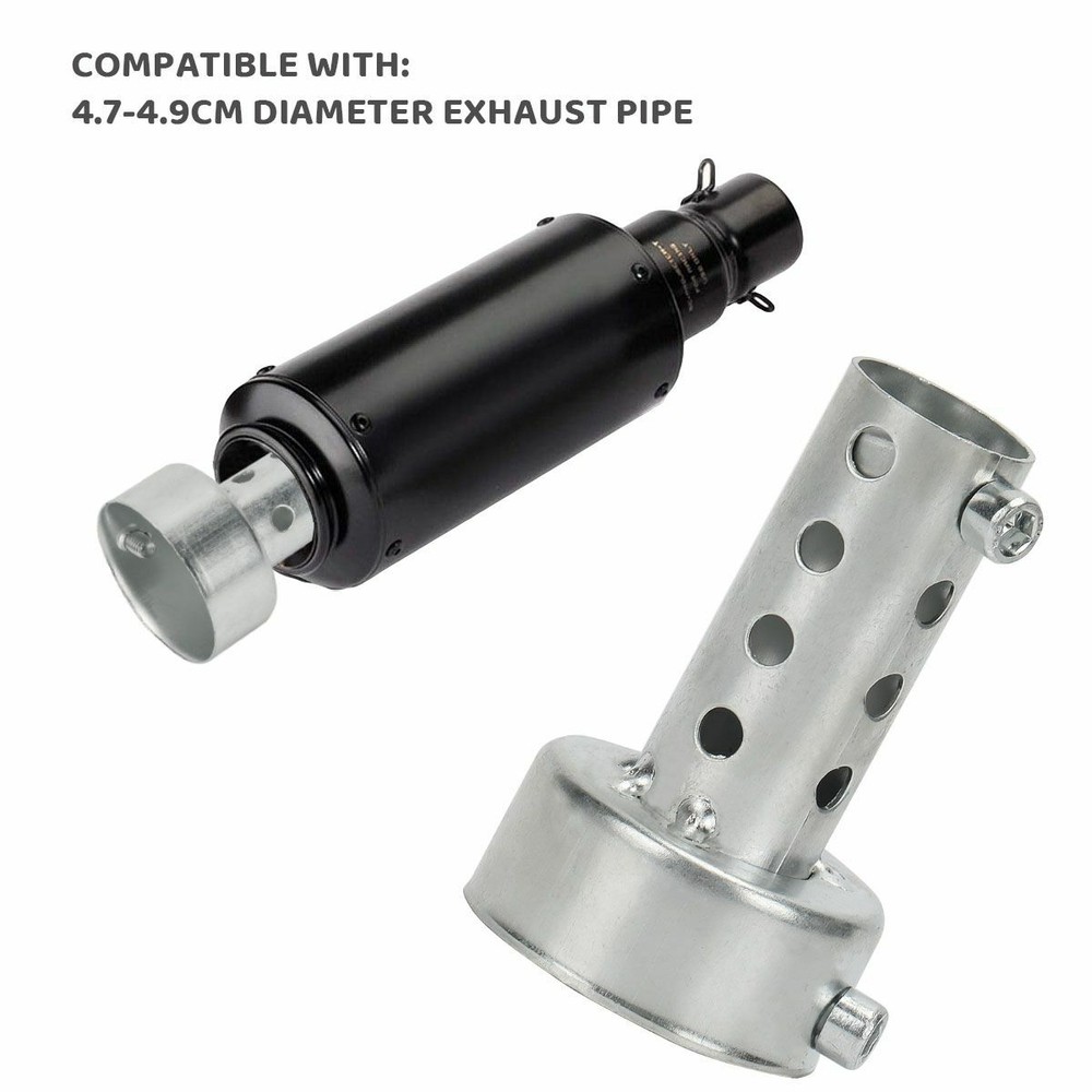 2 Universal Motorcycle Exhaust Can Muffler Insert Baffle DB Killer Silencer 48mm
