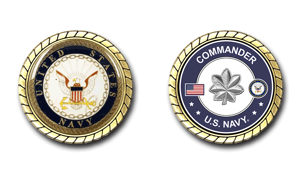 US Navy Commander Challenge Coin Officially Licensed