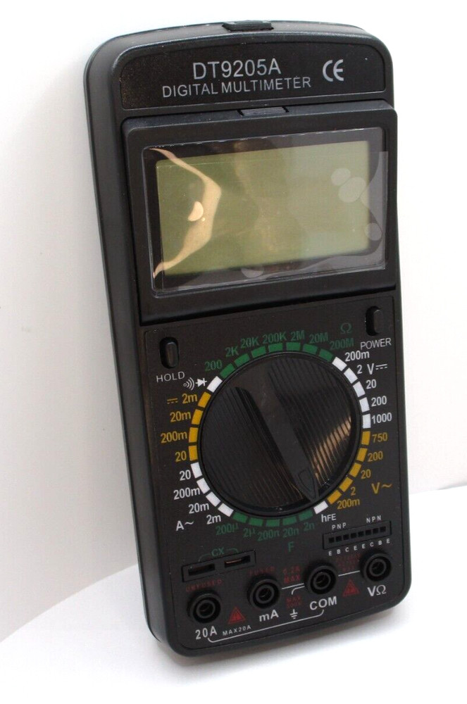 Digital Multimeter Tester Big Rotating Screen  AC DC Voltage Current Capacitance