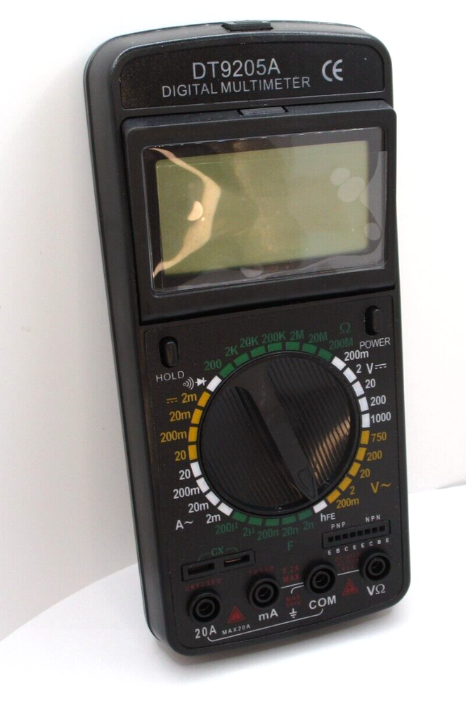 Digital Multimeter Tester Big Rotating Screen AC DC Voltage Current Capacitance