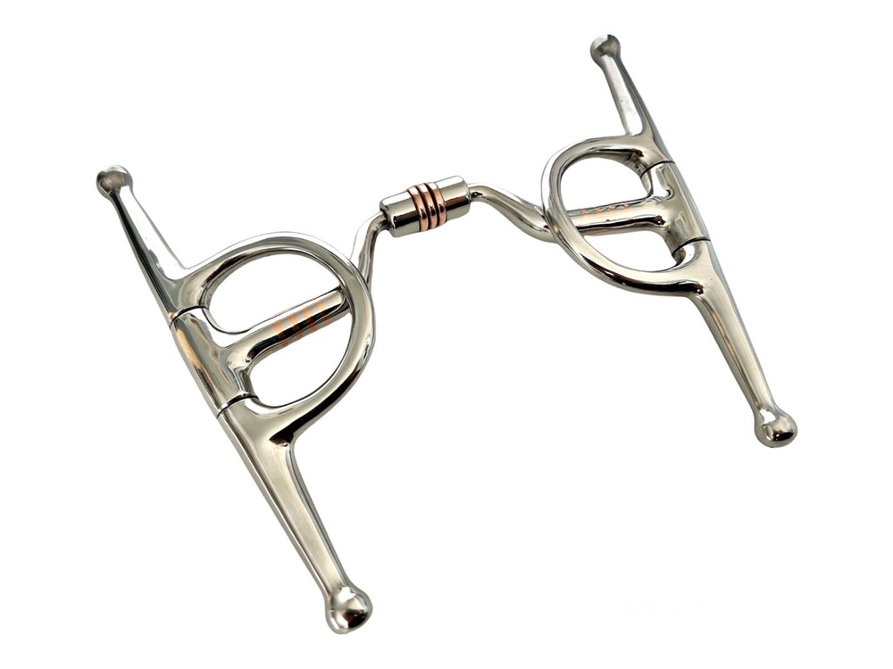 Full Cheek Low Port Copper Roller Comfort Snaffle Bit *SAME DAY DISPATCH*