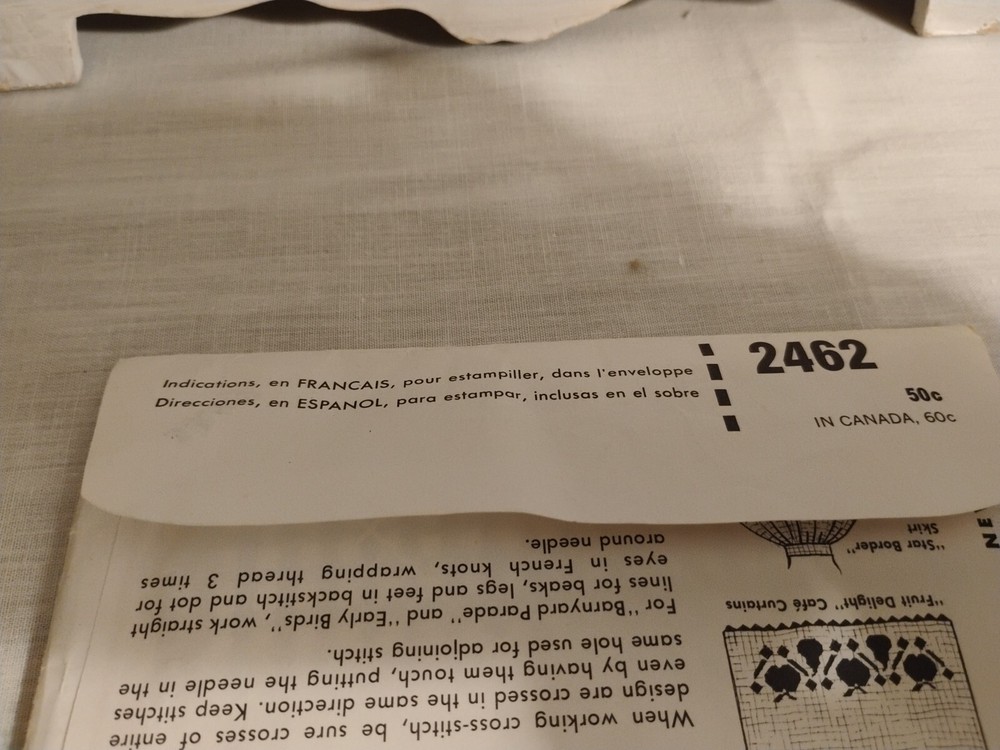 McCalls Cross-Stitch Chart Patterns Unused 2462