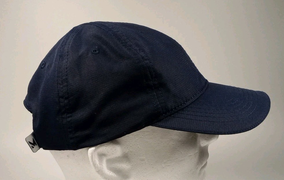 Mission Running Hat Cap Navy Blue Wet To Cool Polyester Lightweight Adjustable