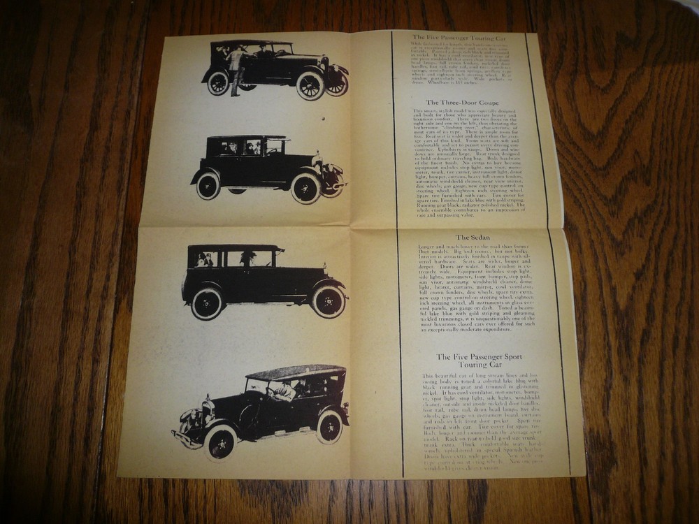 Dort Six Small Sales Brochure - Vintage
