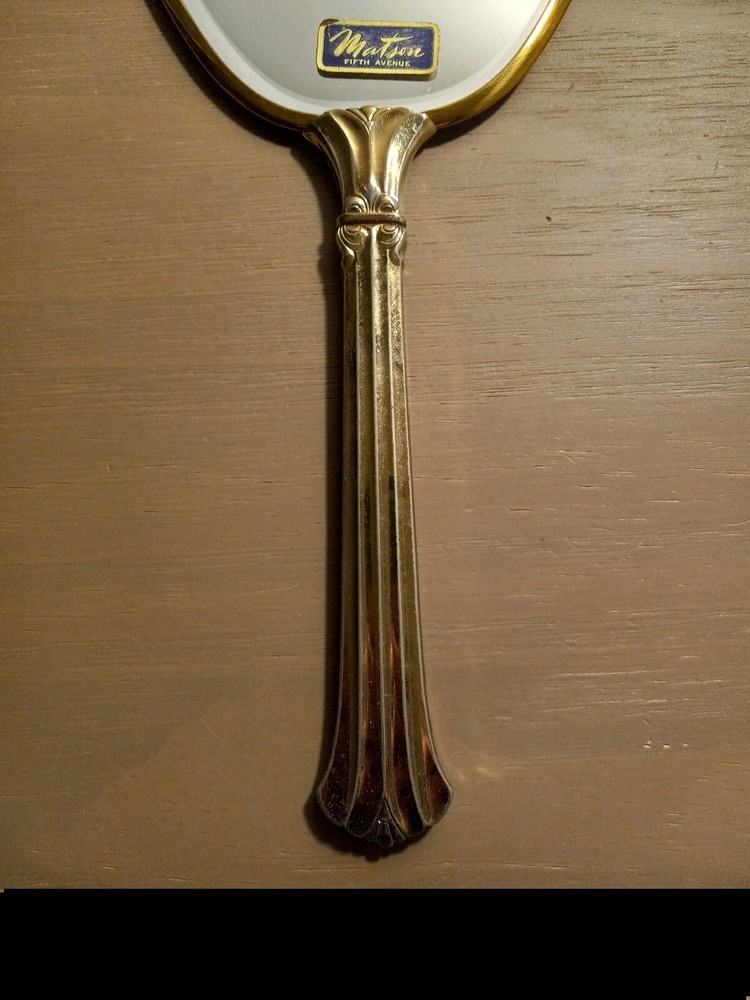 Vintage 1950s Matson Fifth Avenue Vanity Hand Mirror