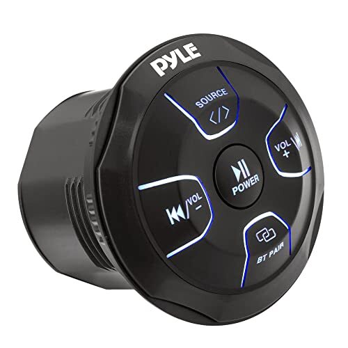 Pyle 4-CH Marine Bluetooth Controller, 2x 2.25" Off-Road Speakers (Chrome),Wire