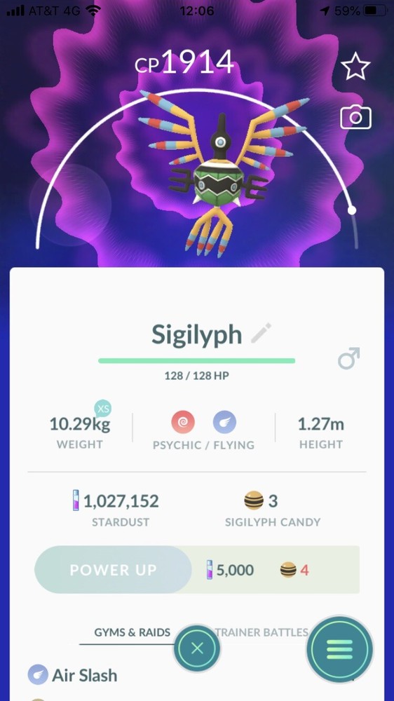 Pokemon Regional Sigilyph Safe & Fast