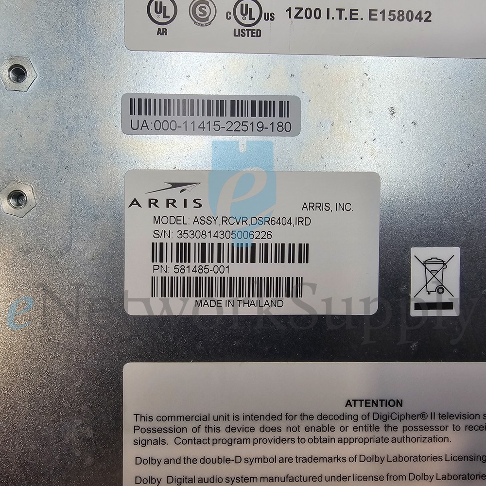 MOTOROLA DSR-6404 Multichannel Receiver