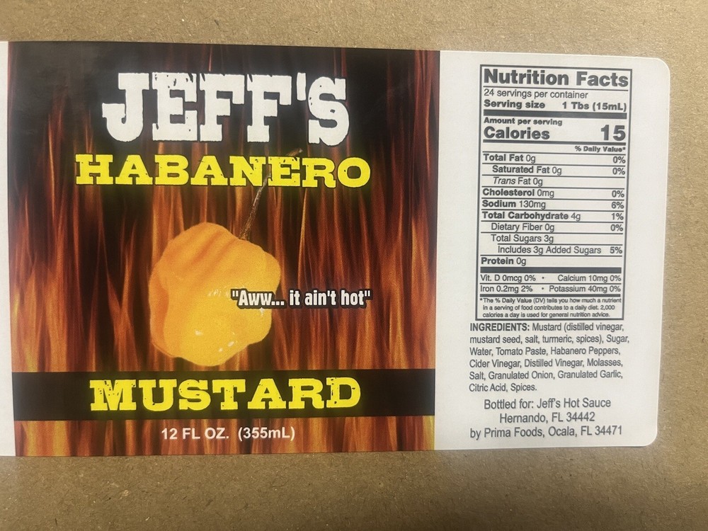 Jeff’s Habanero Mustard