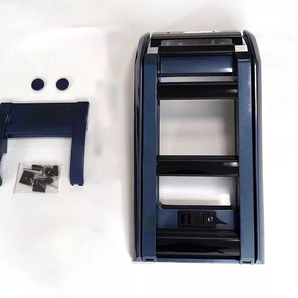 Tasman Blue Foldable side Ladder Protective Frame Fits Defender 110 2020-2024