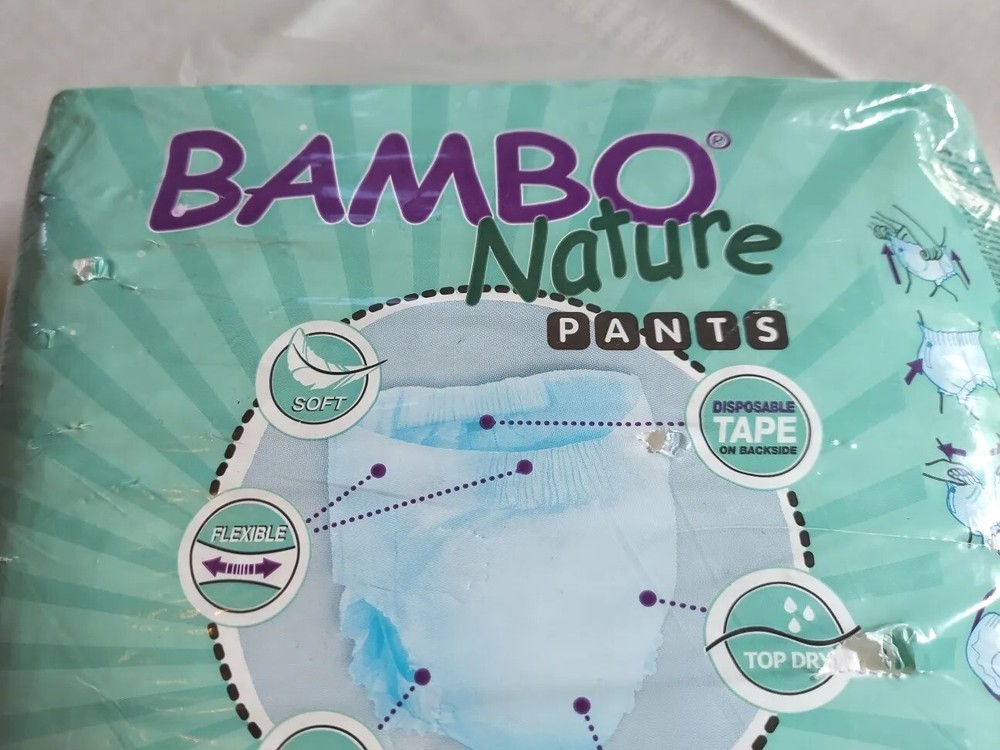 New Bambo Nature 20 Pack Junior Size 5 (26-44 Lbs) Pullon Pants