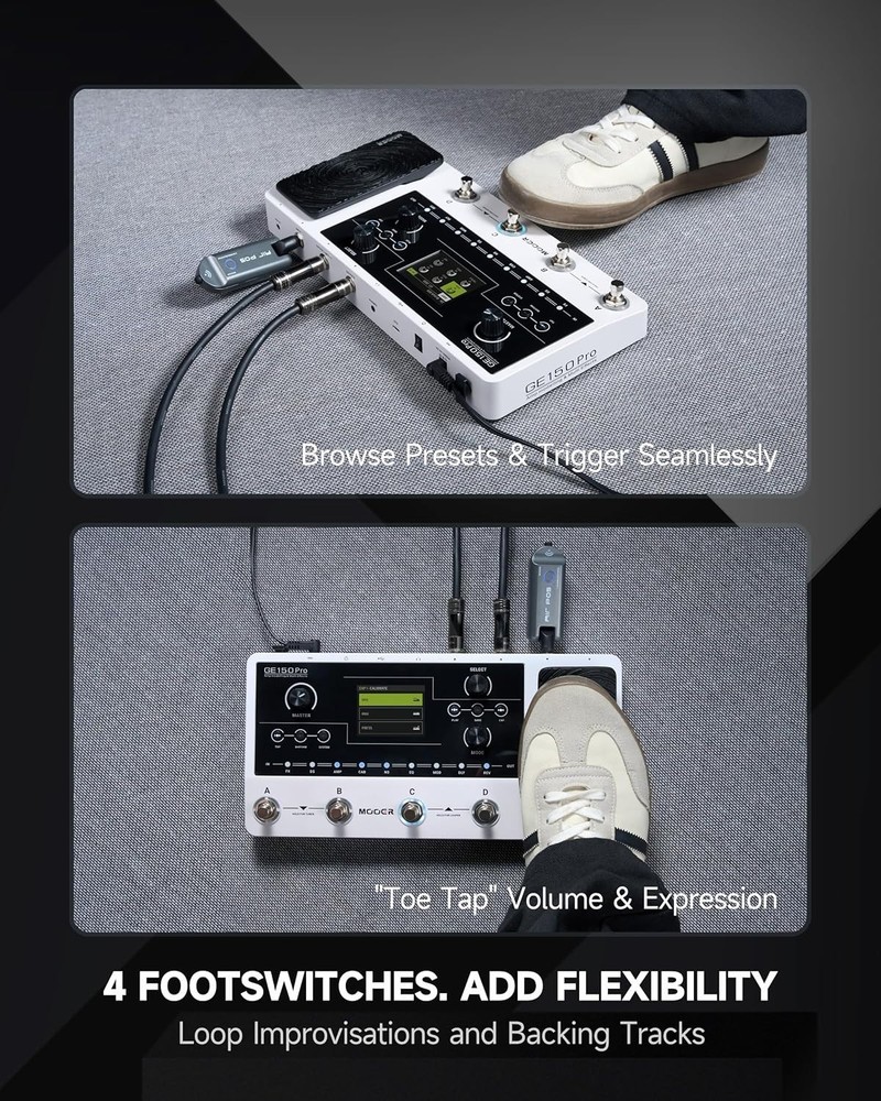 Advanced GE150 Pro Guitar Amp with Expression Pedal - Live Performance Ready