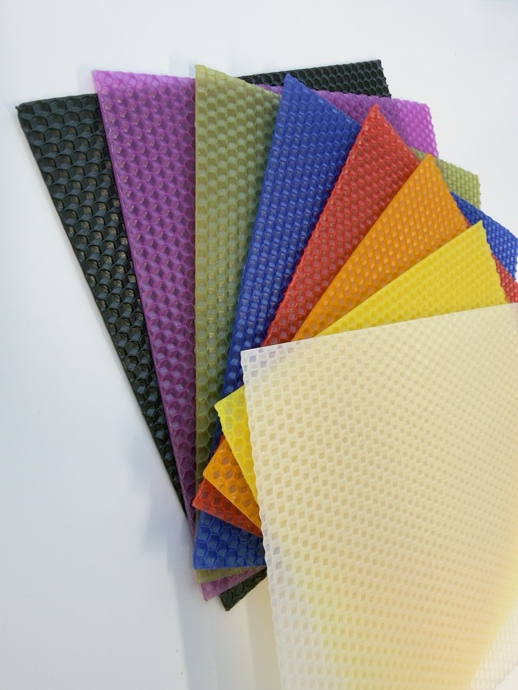 ritual candle kits | 8 Colored Honeycomb Sheets + Wicks