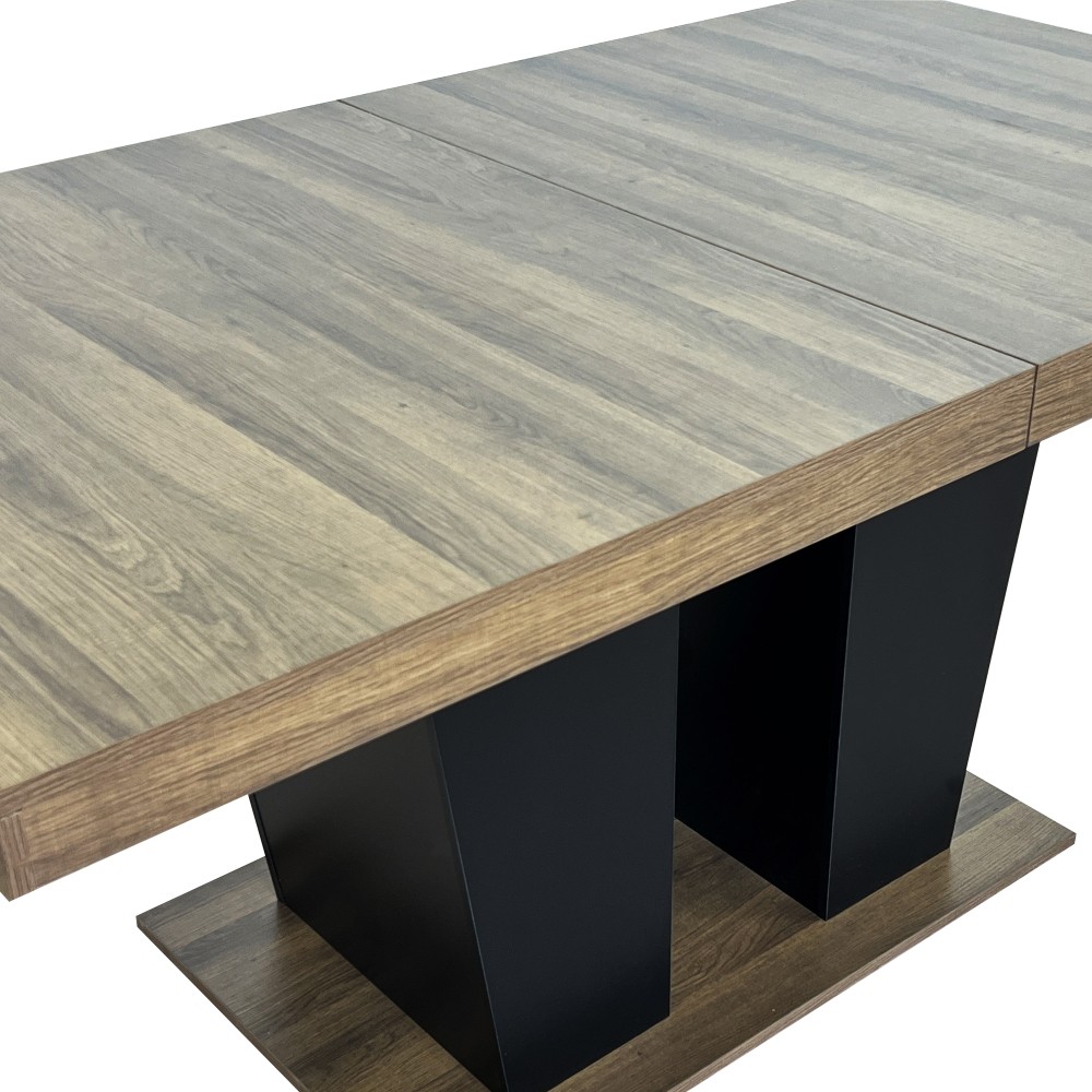 Extendable Wooden Dining Table for 4 10 People Modern Expandable Kitchen Table