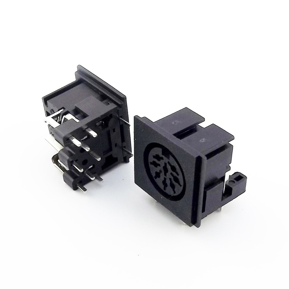 1pcs DIN 8 Pin Circular Jack Female Panel Mount PCB Mount Connector Adapter