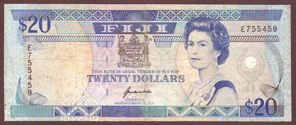 FIJI  20 Dollars ND (1992)