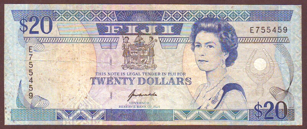 FIJI 20 Dollars ND (1992)