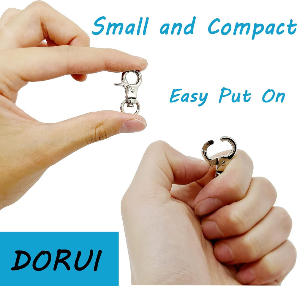 Dog Tag Clips 2 Pack Easy Change for Pet ID Tag Quick Clips Small Medium Large D