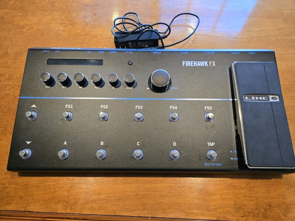 Line 6 Firehawk FX Guitar Multi Effects Pedal w/ Power Supply Tested Working