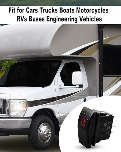 Replace 308-1062 Rocker Switch 5 Pin ON-Off, Remote Start Switch with
