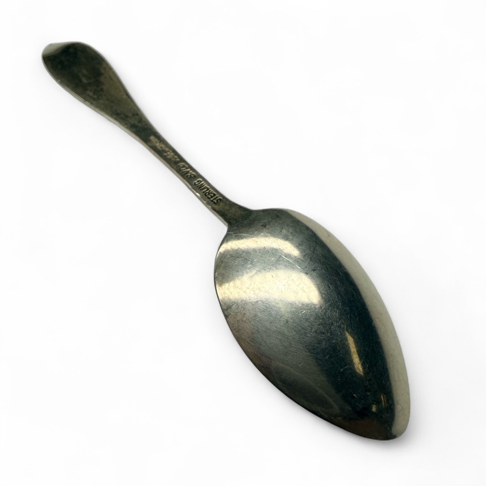 Small Sterling Silver Enamel Souvenir Spoon Canada Niagara Falls