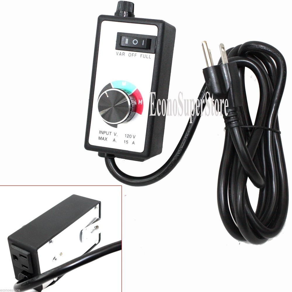 Variable Speed Fan Controller - Control Exhaust Inline Dimmable Air Fan Speed