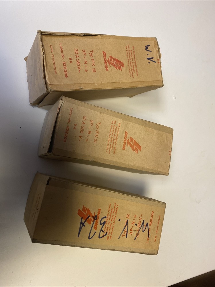 3 x Grimma IFK 32 Strong Power Plug 80s