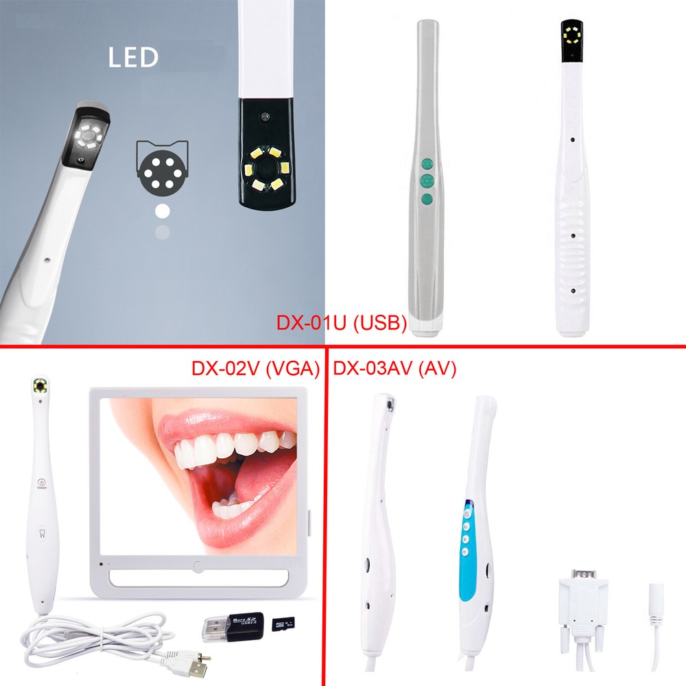 6 LED Dental Digital Imaging Intraoral Camera Endoscope Embedded Operating