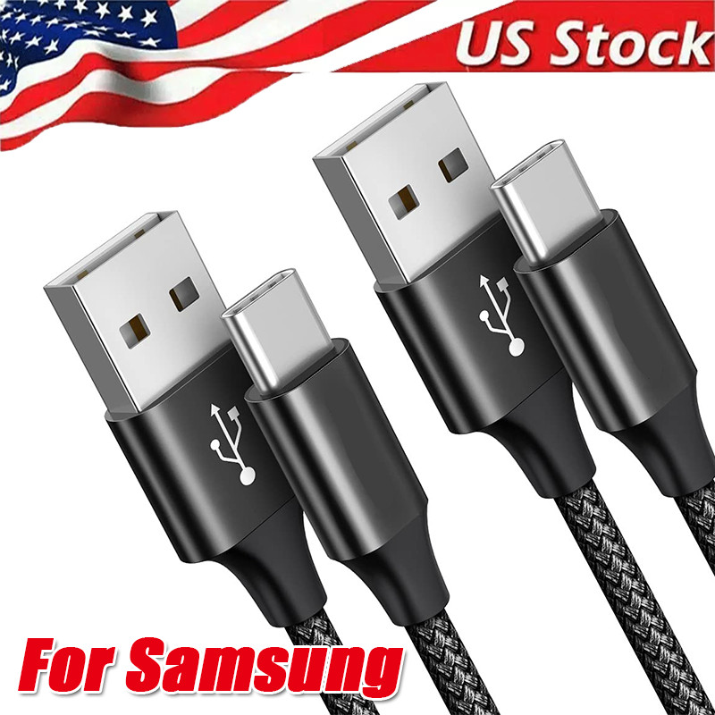 3Pack 3/6/10Ft USB to Type-C Cable Fast Charger Charging Data Sync Cord