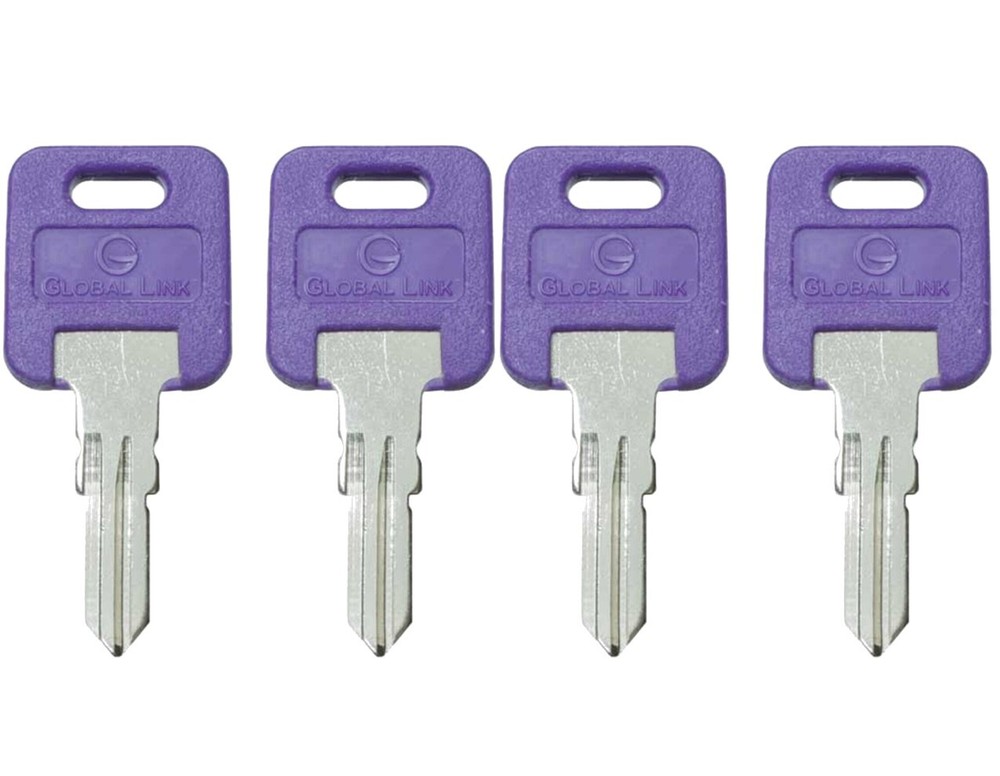 4 PK Global Link PURPLE Replacement RV Lock Key SELECT YOUR KEY CODE G301 - G391