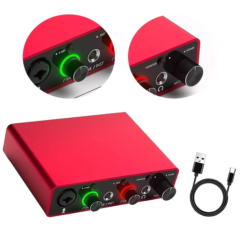 Best Seller Gen USB Audio Interface with USB-C&Phantom Power (3rd Generation)