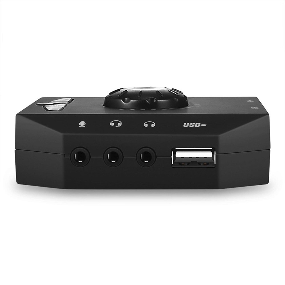 Professional Computer USB Sound Card 7.1 Channel Audio Adapter For PC Laptop E